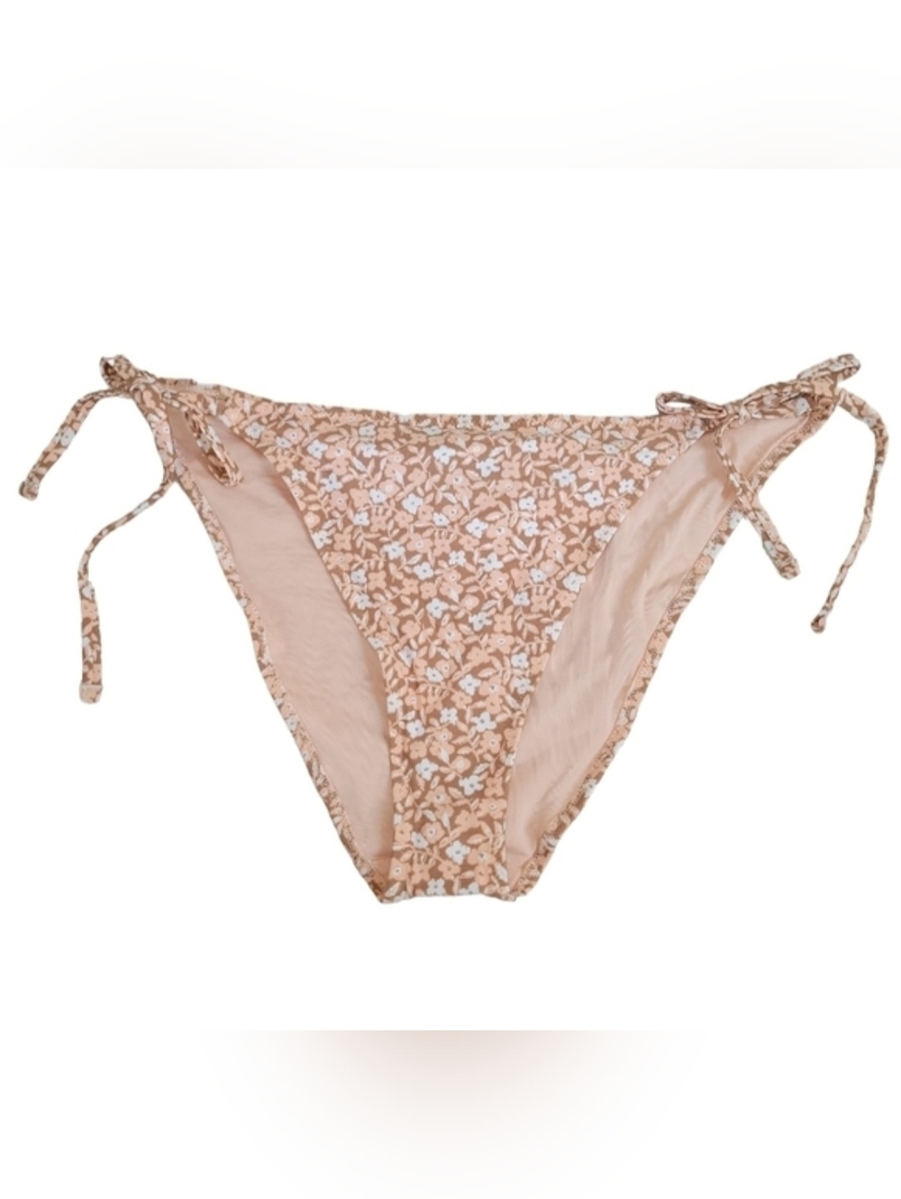 Aerie NWT Peach Floral String Cheeky Bikini Swim Bottom Women's Size XXL